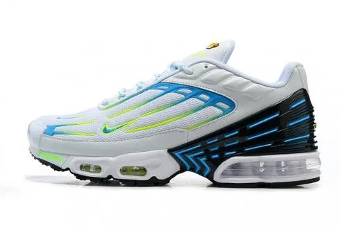 exclusive - running Breathable Air Max Plus 3 White Blue Green CU4201-100