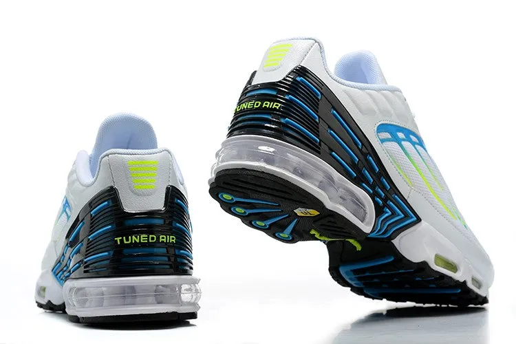 Light - On - Feet Endurance - improving Air Max Plus 3 White Blue Green CU4201-100
