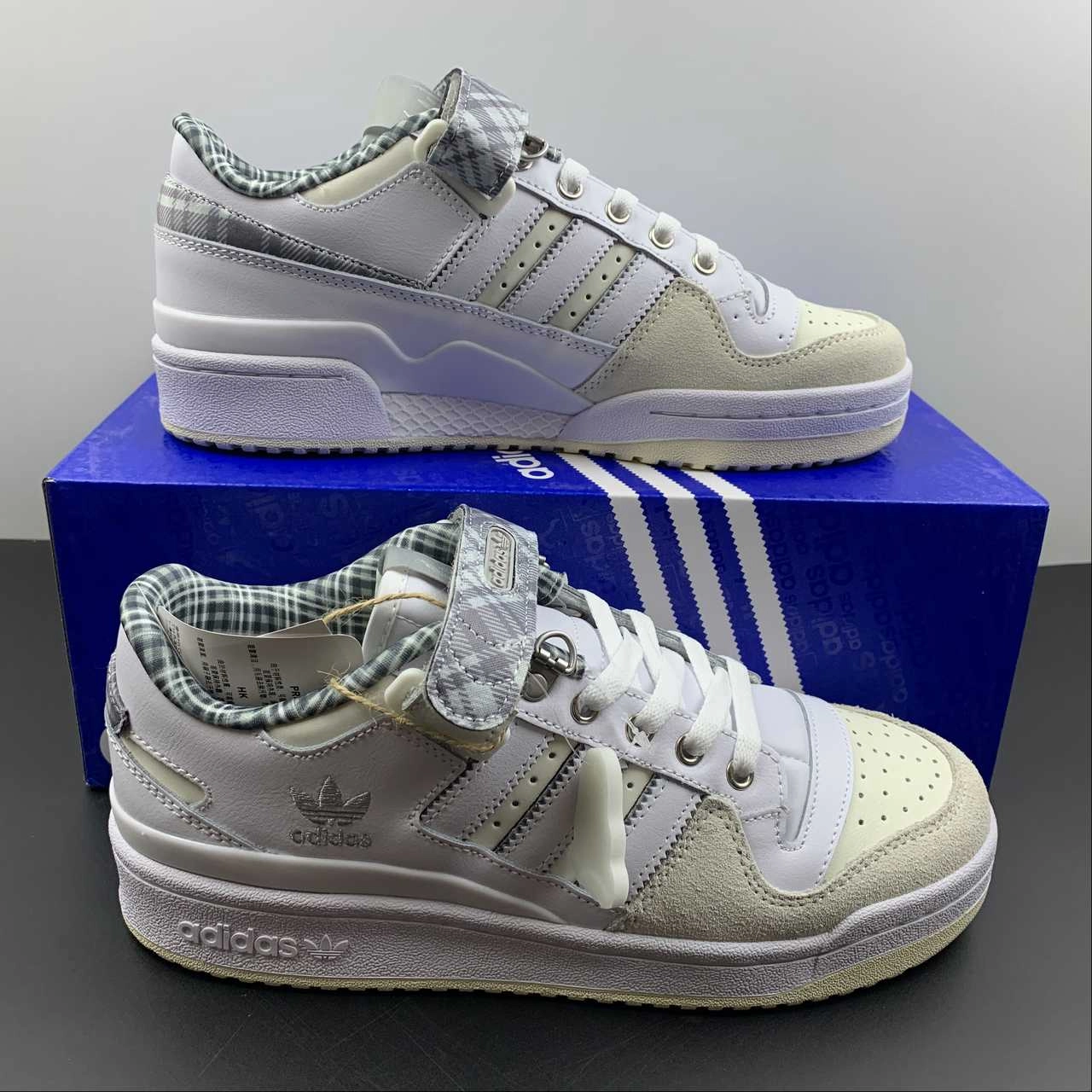 Noise Reducing All-Day Durability Adidas Forum 84 Low White Beige FZ5627