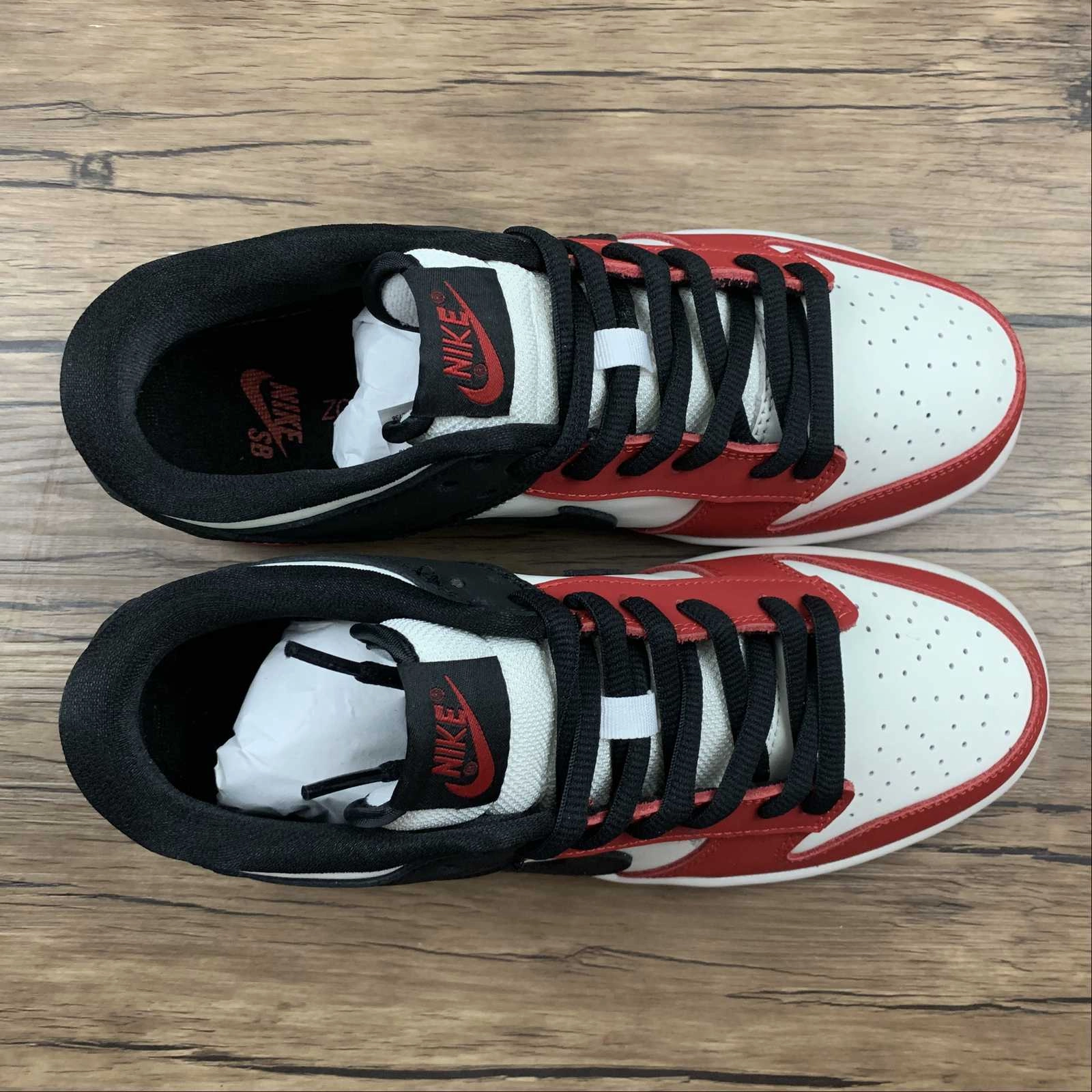 Light   Weight Design Supportive Base SB Dunk Low University Red White Black Shoes 854866-020