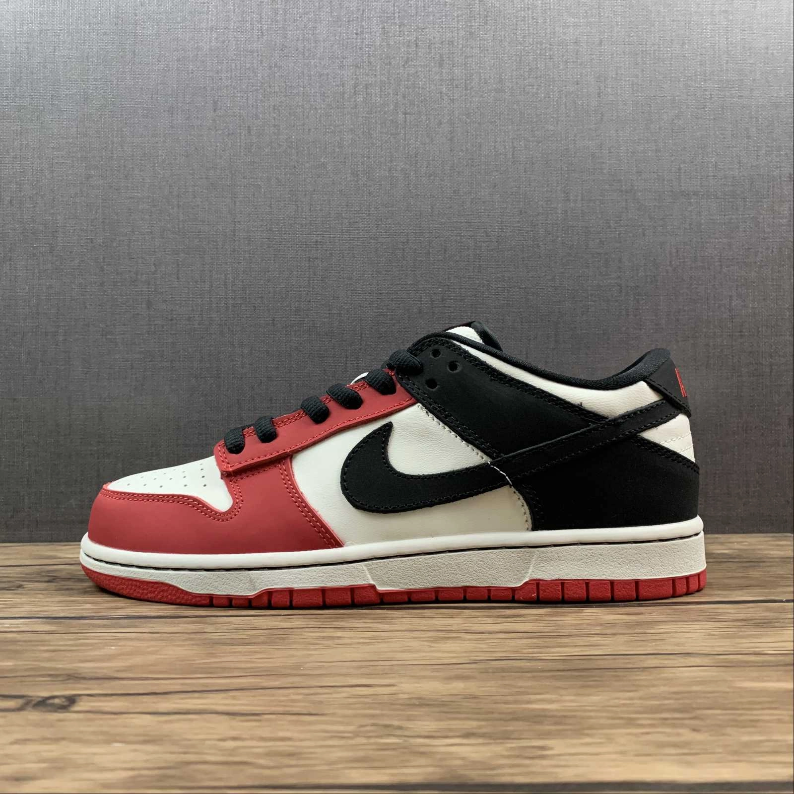 Minimal Build SB Dunk Low University Red White Black Shoes 854866-020