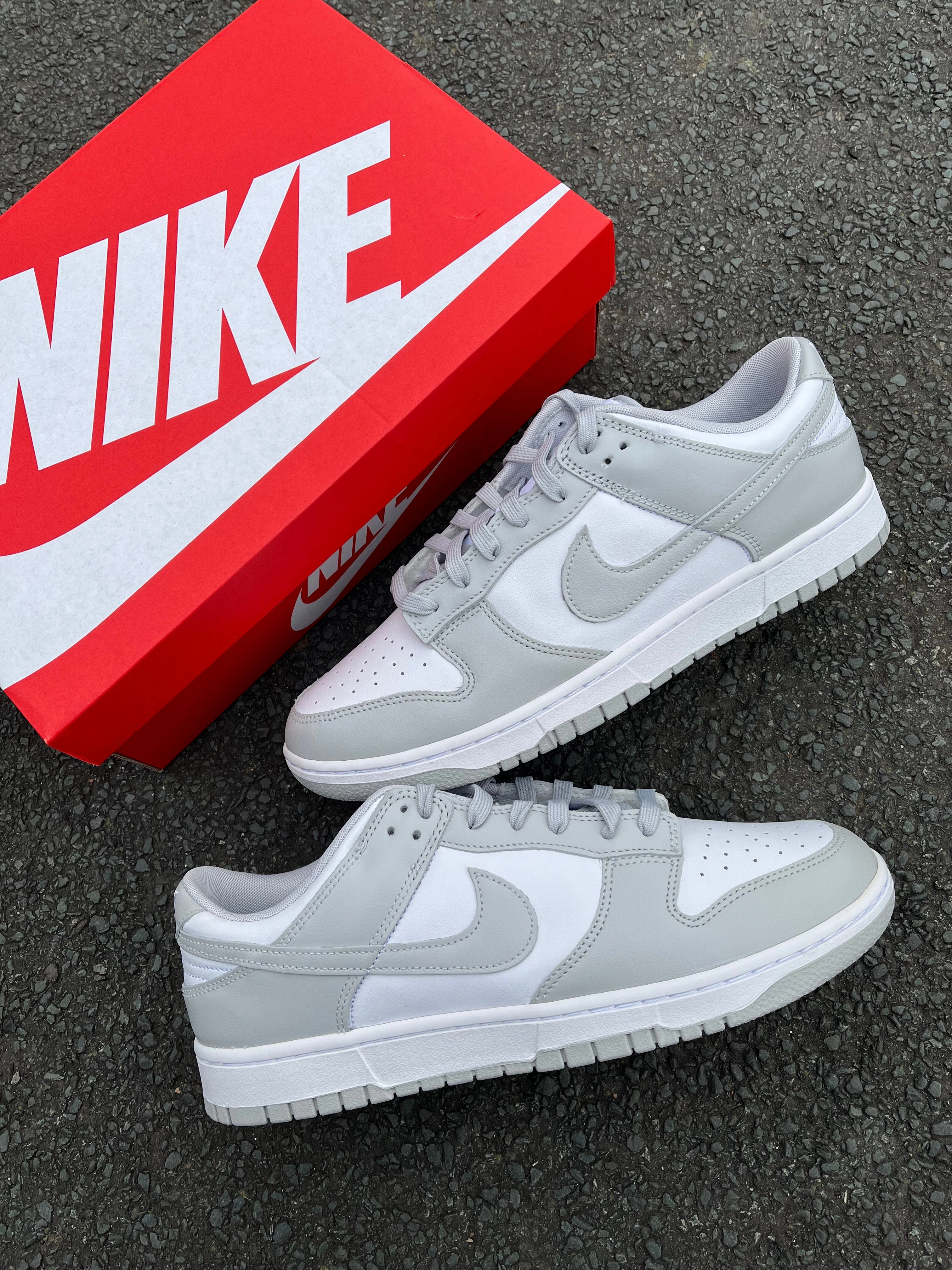 Motion Boost PU midsole Nike Dunk Low Grey Fog