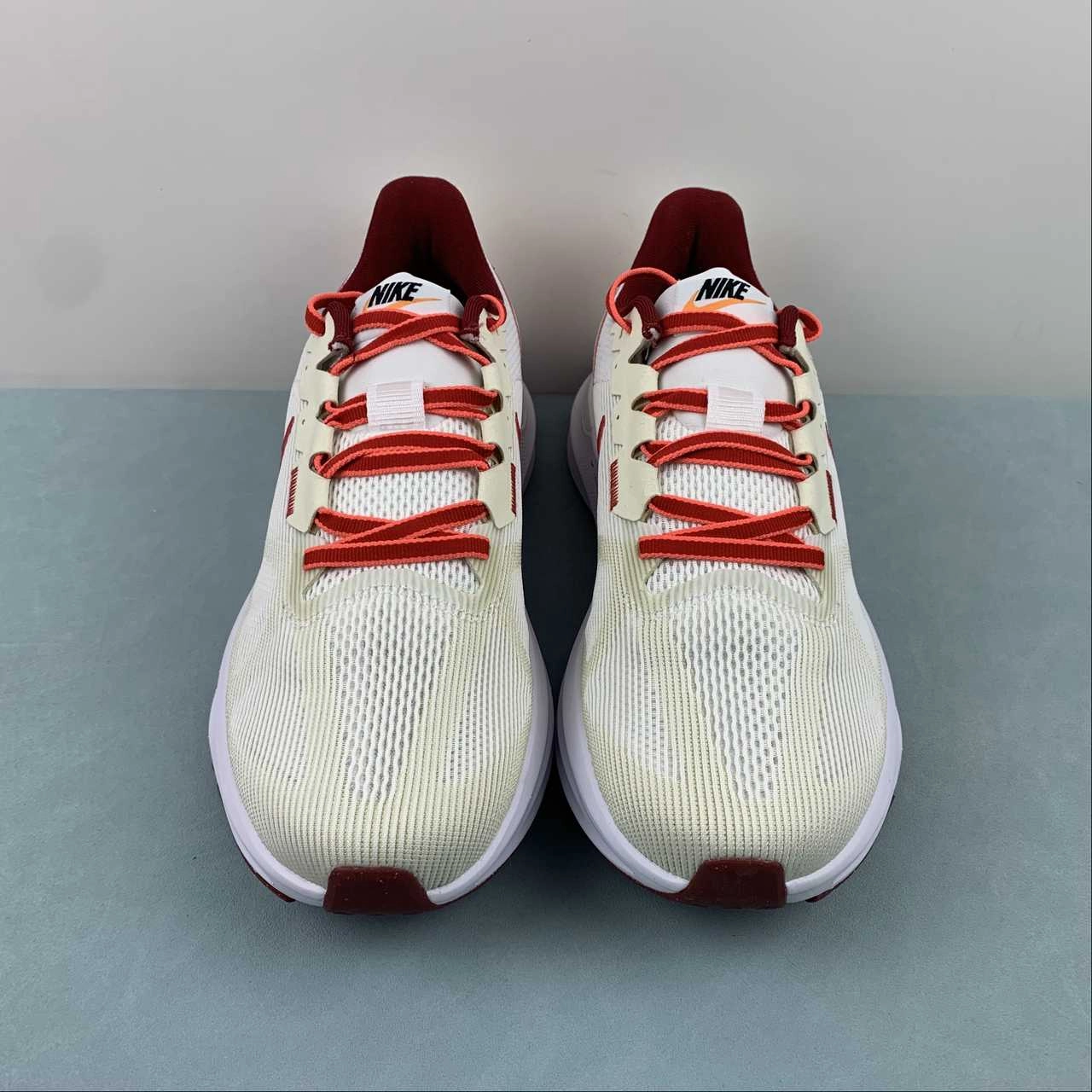 Air Zoom Structure 25 PRM White Coconut Milk Red FJ0332-100 Stable Form Fast Drying