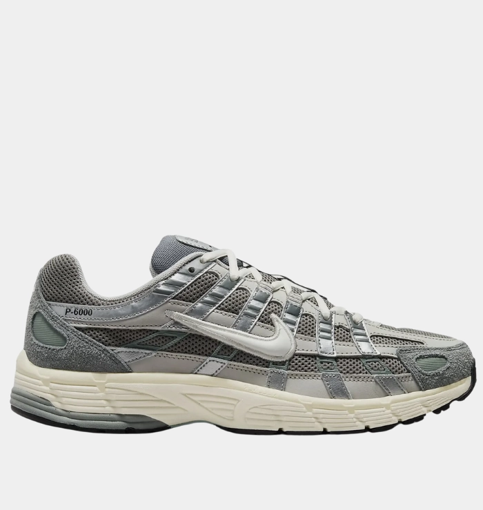 Nike P-6000 Flat Pewter Luxe support Retro-inspired support