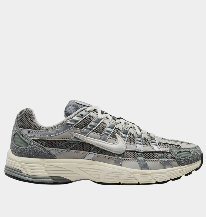 Nike P-6000 Flat Pewter Non Irritating Seams Quick lacing
