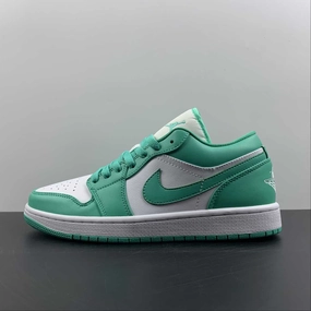 Air Jordan 1 Low White Turquoise-White DC0774-132 Neutral Step