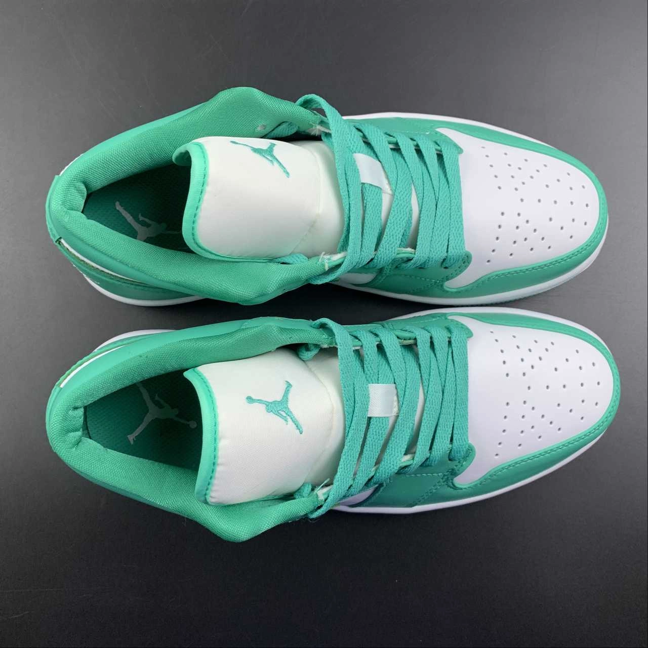 Air Jordan 1 Low White Turquoise-White DC0774-132 Thermal Regulating Interior