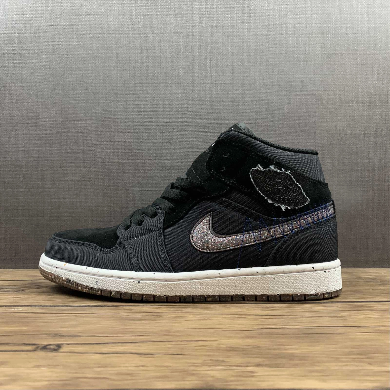 Better Form Supportive Feel Air Jordan 1 Mid Mid Black Blue (2021) DM3529-001