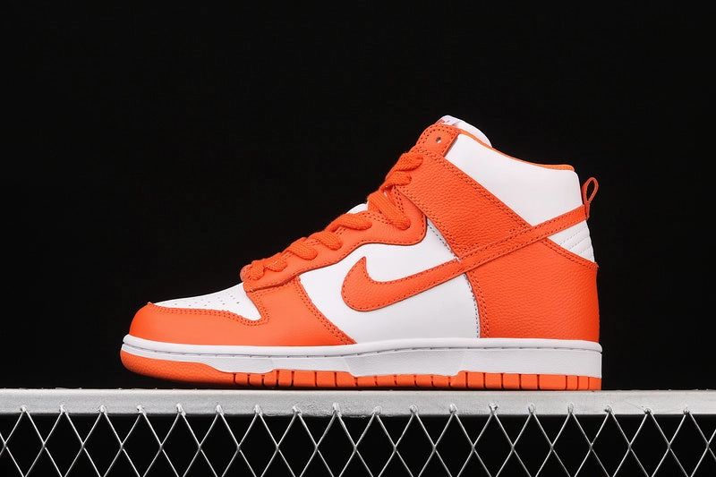 Dunk High Retro QS Syracuse White Orange Blaze Chill Walk Home Comfort