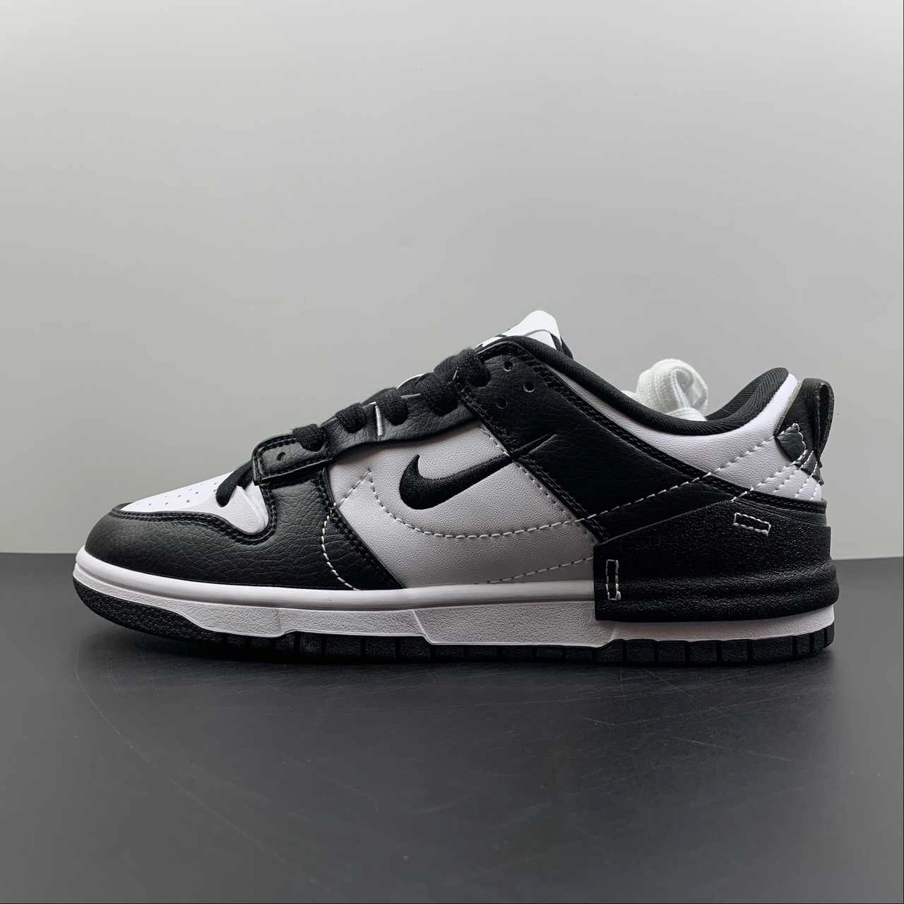 SB Dunk Low Disrupt 2 Panda Black Pure Platinum White DV4024-002 sport mix Gym Approved