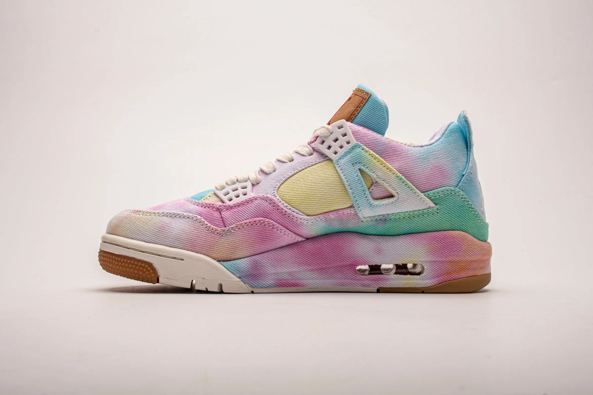 Levis x Air Jordan 4 Retro Multi Color AO2571 102 Shock Absorbent