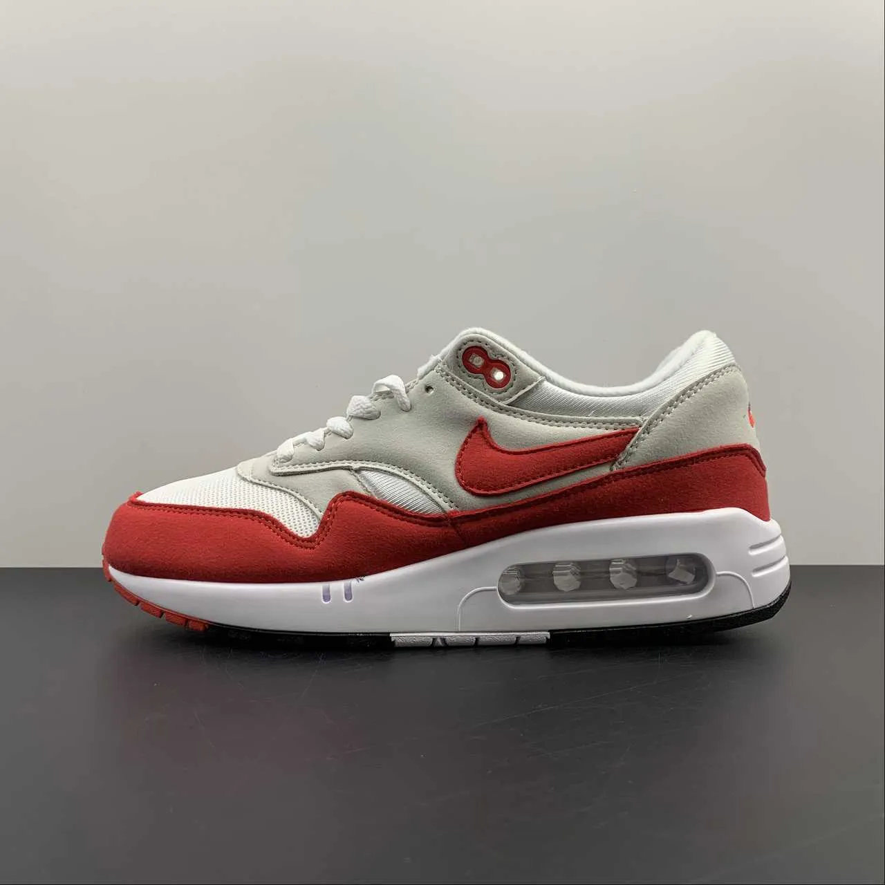 Air Max 1 86 OG Big Bubble Sport University Red Neutral Grey Black  DQ3989-100 tassel - trimmed - design shoes