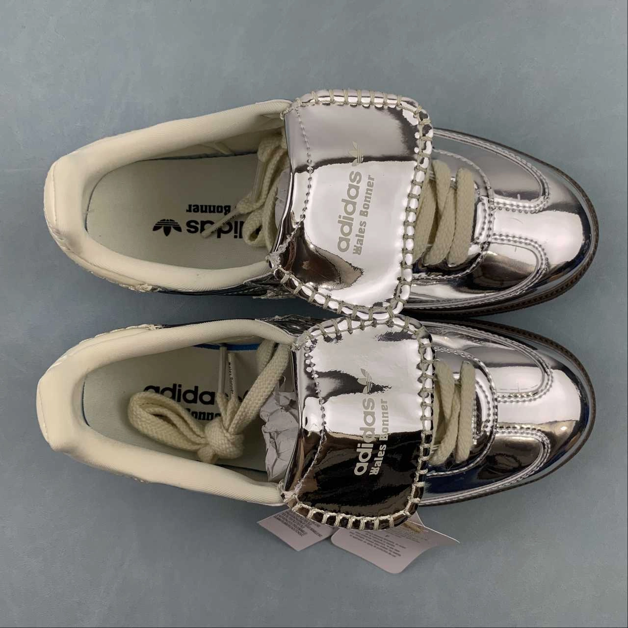 Pull Step Simple Walk Adidas Samba Wales Bonner Silver White Greone IG8181