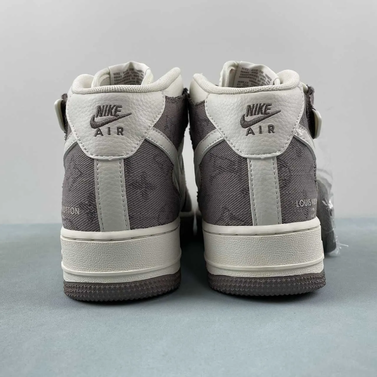 Air Force 1 07 Mid LV Off White Grey Brown DQ7688-300 Slip On Style Everyday Move