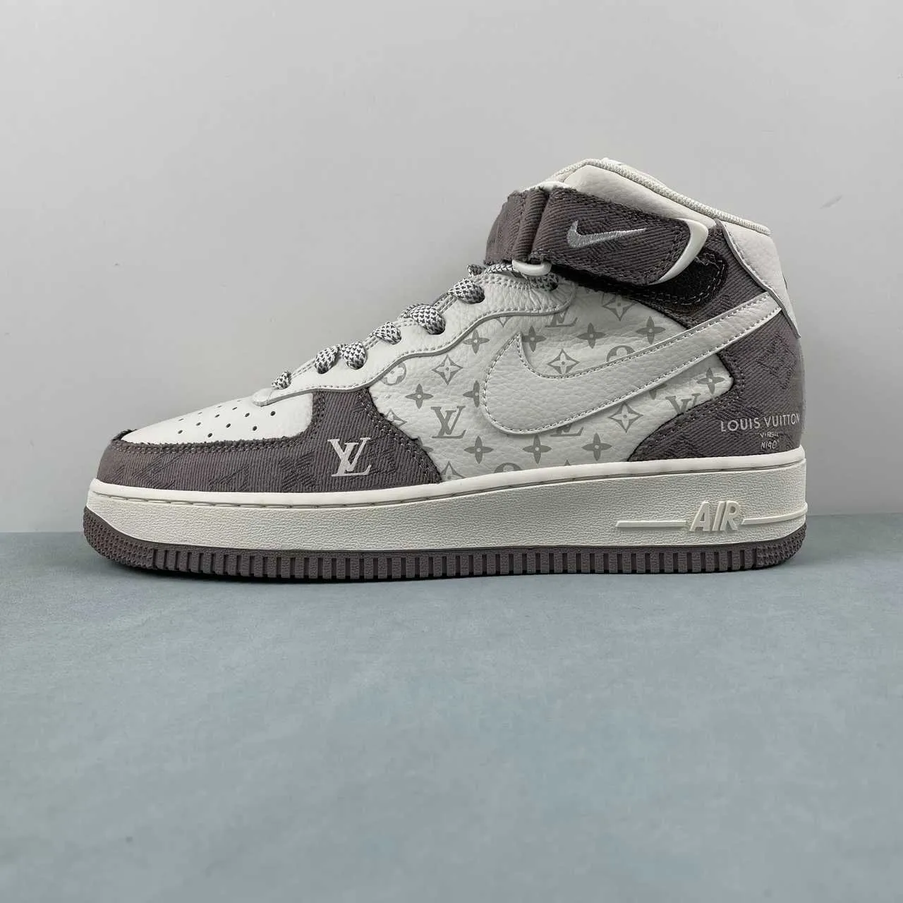 Air Force 1 07 Mid LV Off White Grey Brown DQ7688-300 After Work