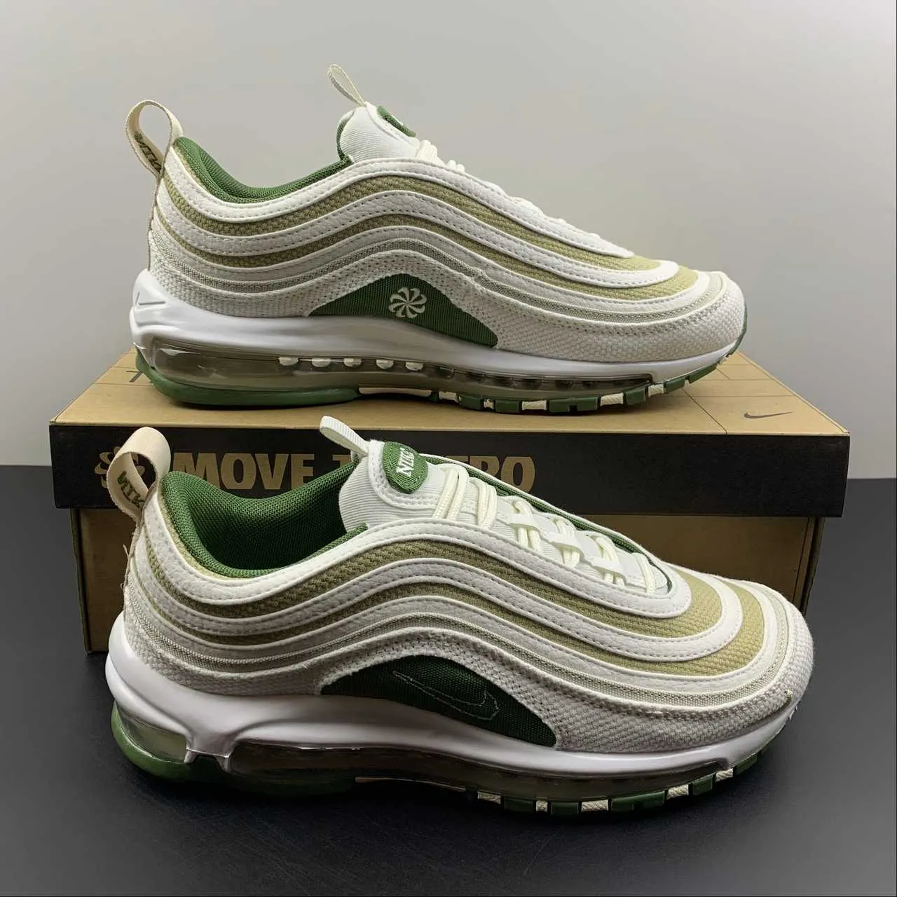 Air Max 97 Sun Club Sail Green Gold DM8588-100 short - distance running