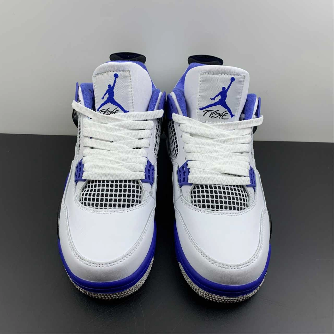 foam padding Air Jordan 4 Retro Motorsports White Game Royal Blue 308497-117