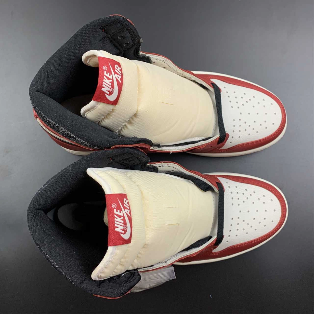 Sleek Outline Air Jordan 1 Retro High OG White Red Chicago Remagned (2022)
