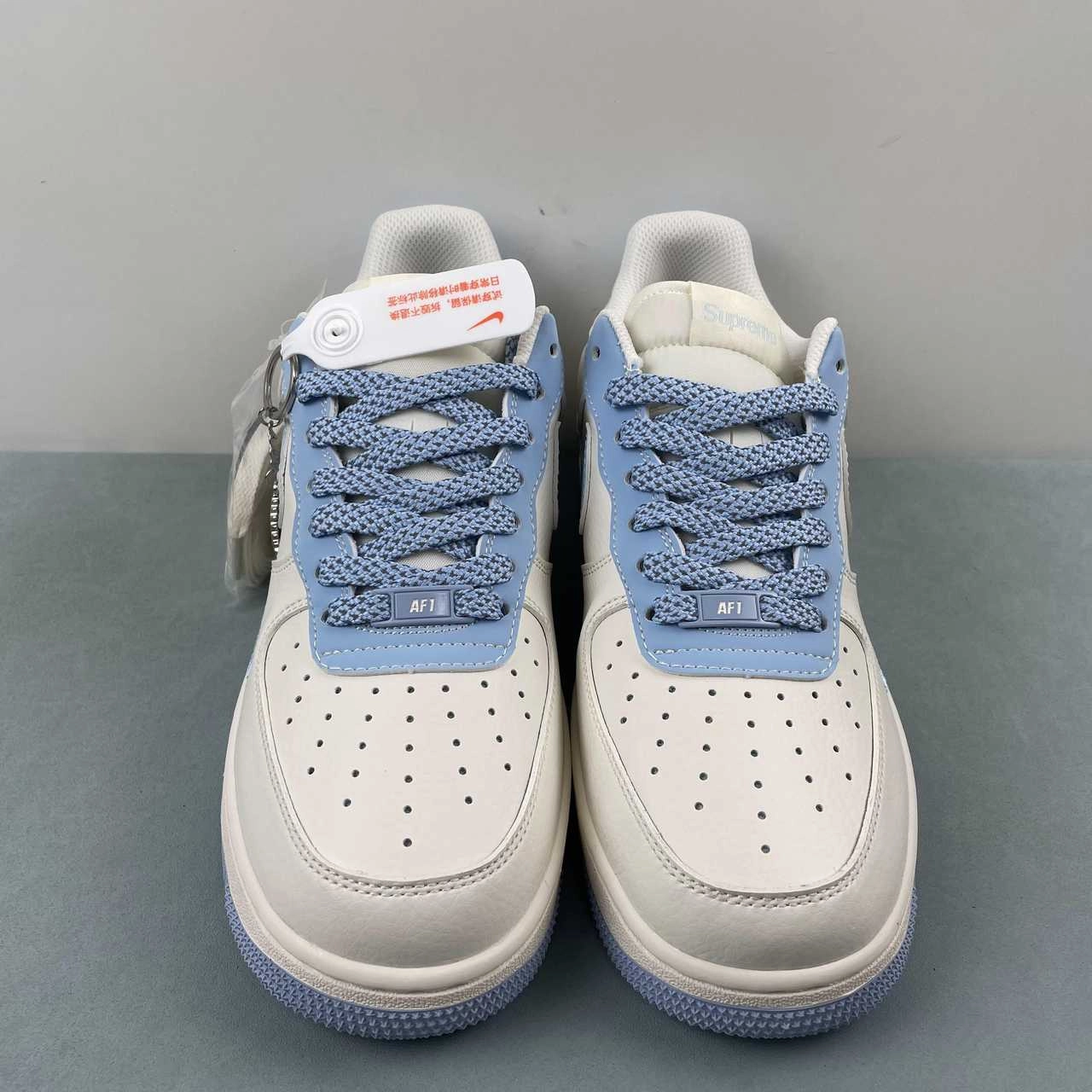 Travel Vibe Support Zone Supreme x Air Force 1 07 Low Red Beige Ice Blue BB9599-205