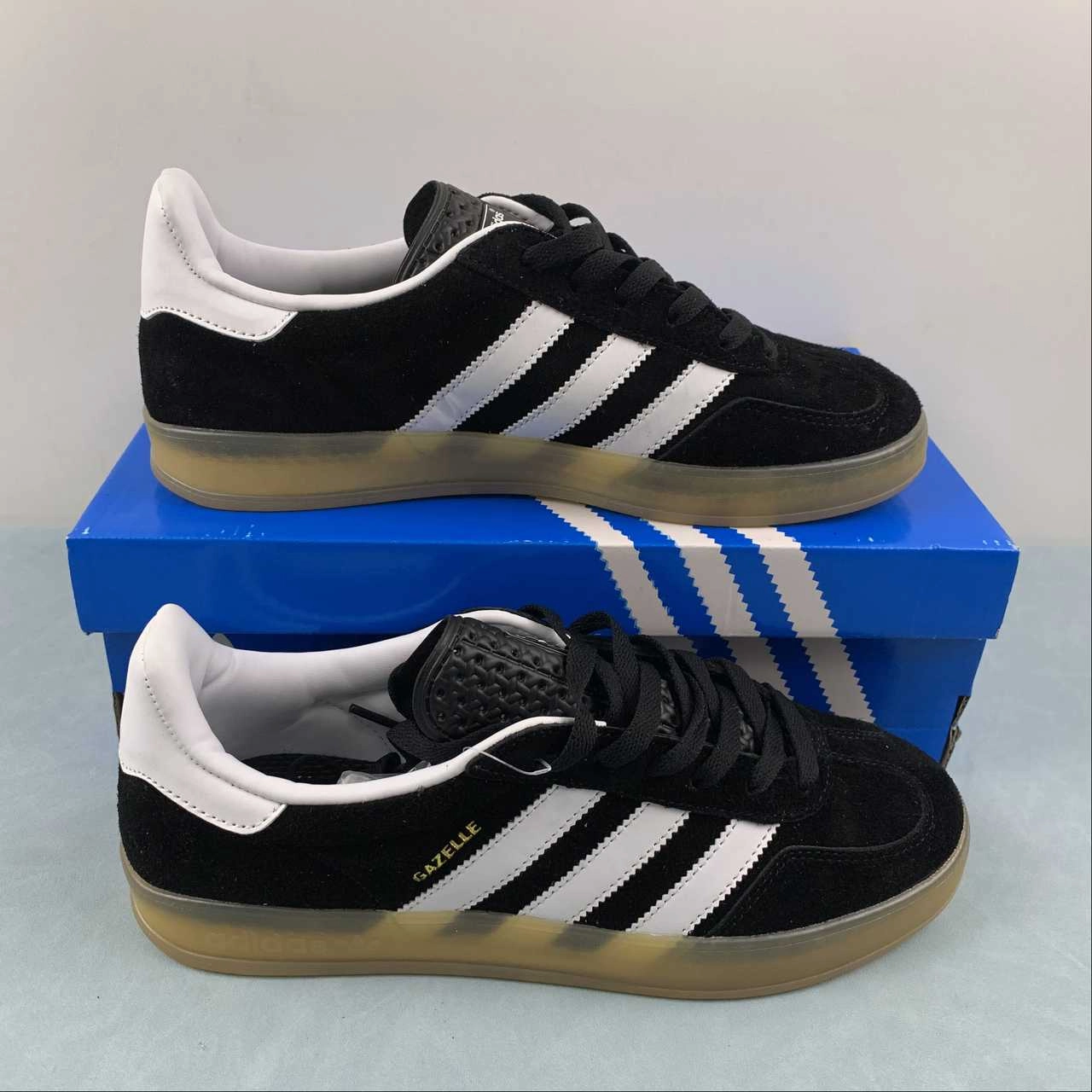 Slip Off Adidas Gazelle Indoor Core Black Cloud White Gum HO6259