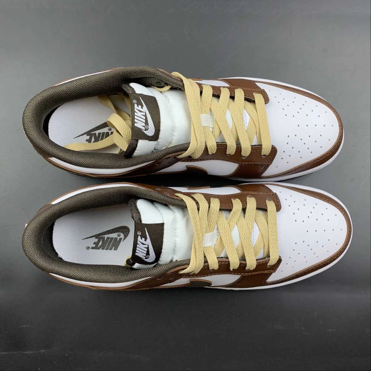 Layered Traction Grid Durable Lacing System SB Dunk Low White Brown DD1391 168