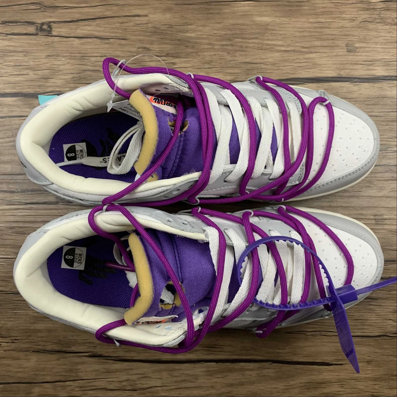 Smart Ease Shock Diffusion Midsole Dunk Low X Off-White 'Lote 28 de 50' DM1602-111