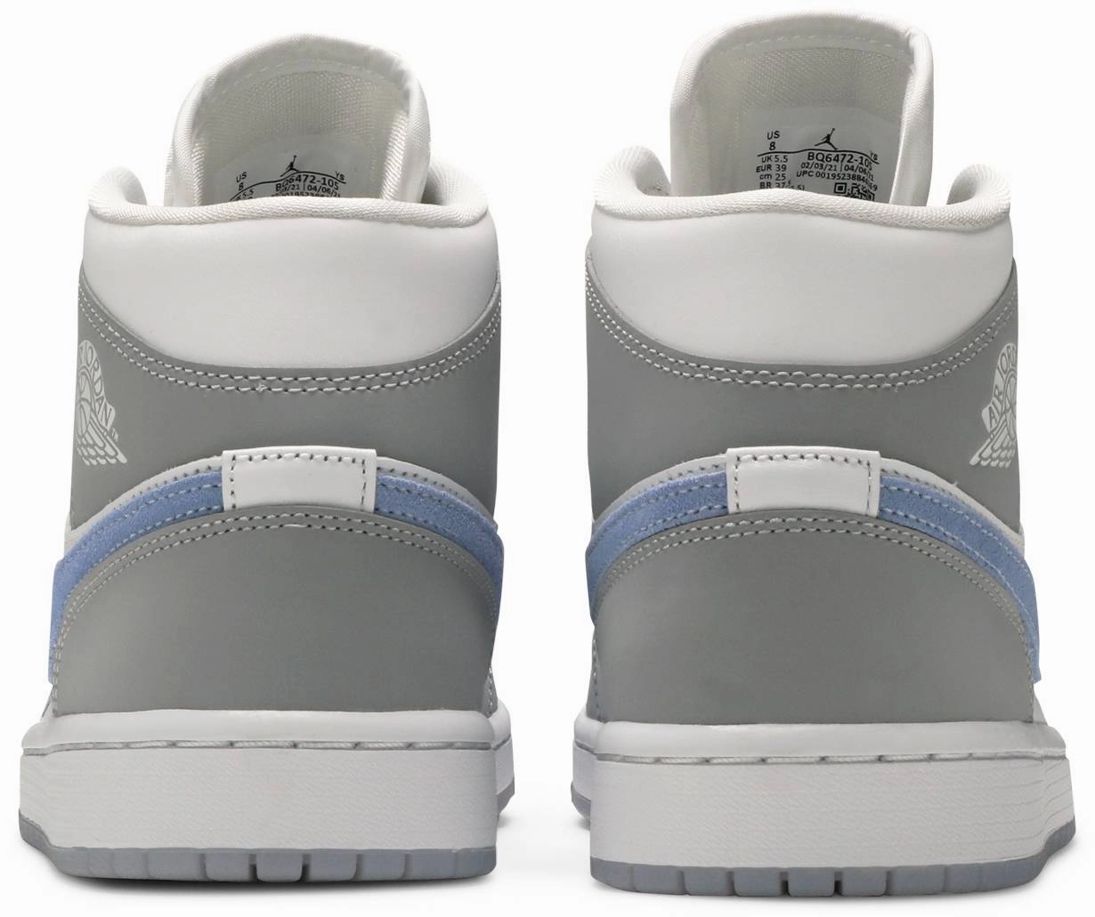 Quick design Nike Jordan 1 Mid Wolf Grey W