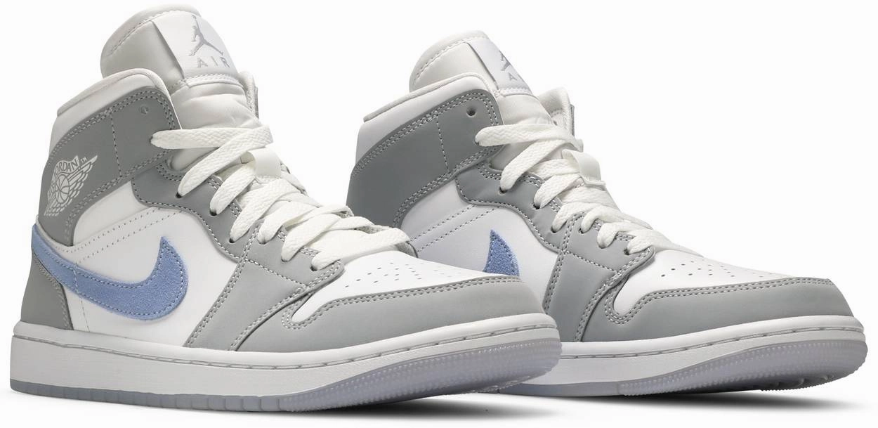 ComfortableInsole Rollbar Stability System Nike Jordan 1 Mid Wolf Grey W