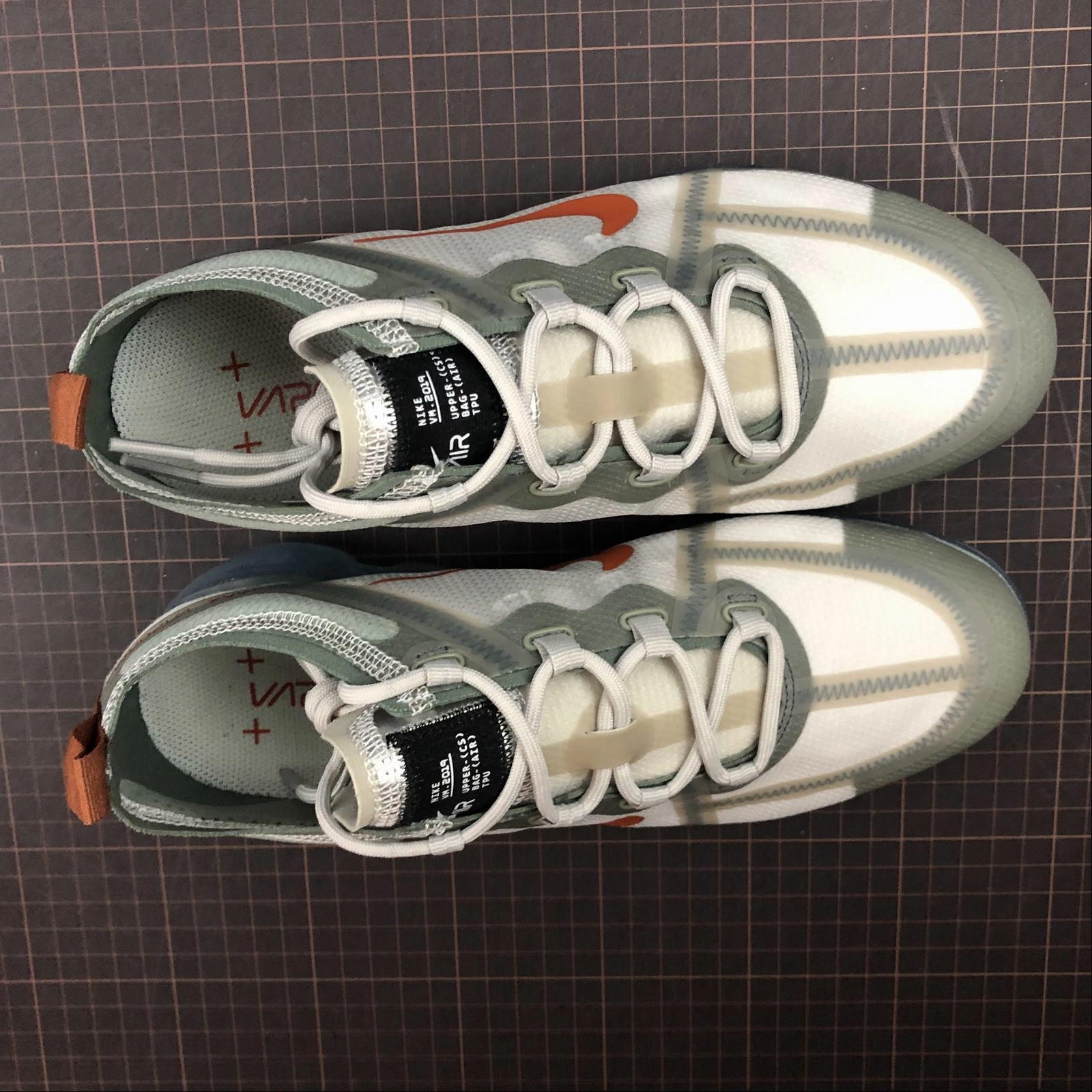 Air VaporMax 2019 Vintage Lichen Dark Russet AR6631-300 Flat Comfort