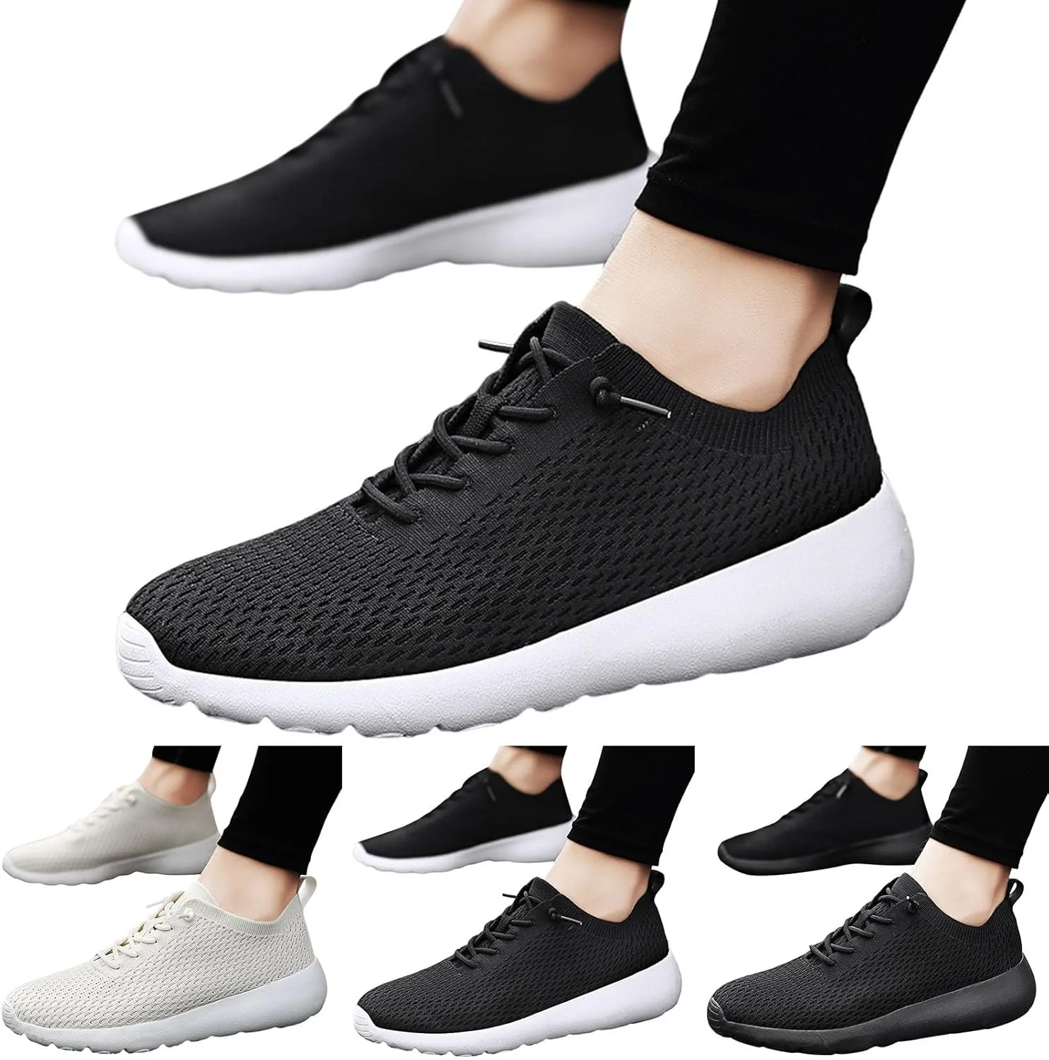 Fashion Lightweight Sneakers for Men Non Slip Lightweight Workout Shoe Comfortable & Light-Weight Stretch Shoes