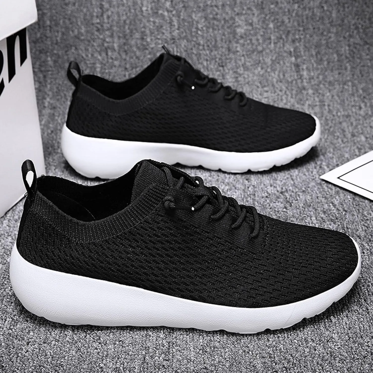 Fashion Lightweight Sneakers for Men Non Slip Lightweight Workout Shoe Comfortable & Light-Weight Stretch Shoes