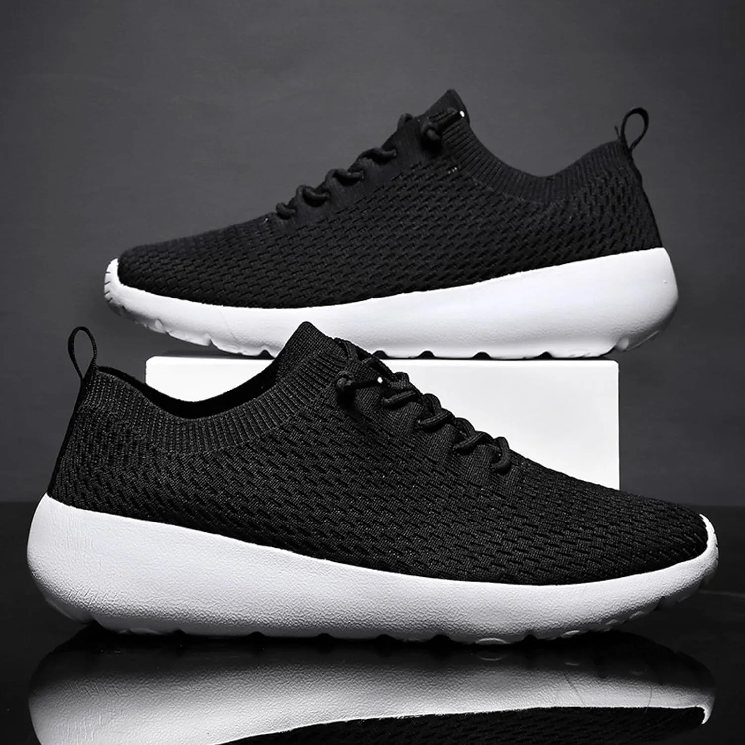 Fashion Lightweight Sneakers for Men Non Slip Lightweight Workout Shoe Comfortable & Light-Weight Stretch Shoes