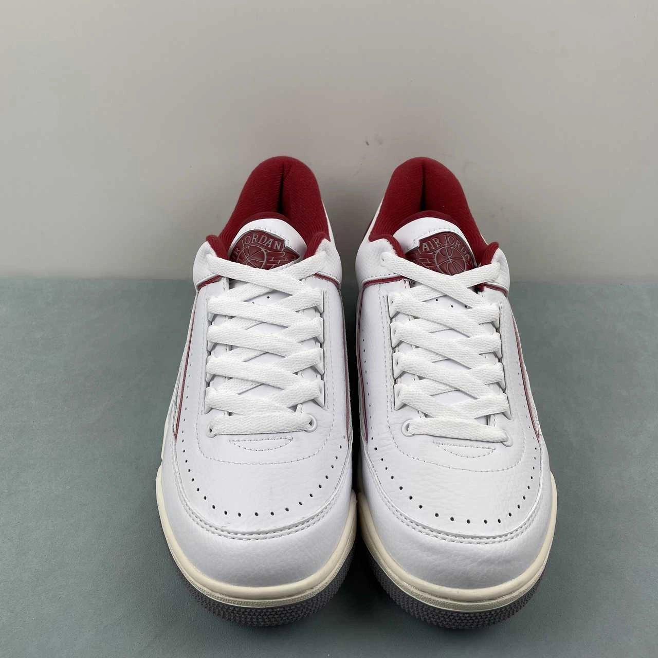 Air Jordan 2 3 White Varsity Red Sail Cement Grey FD0383-161 Calm Move Comfortable Arch Cushion