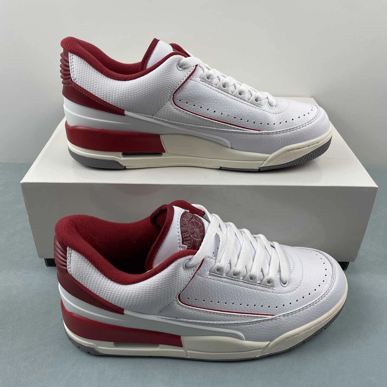 On The Go Long Miles Air Jordan 2 3 White Varsity Red Sail Cement Grey FD0383-161