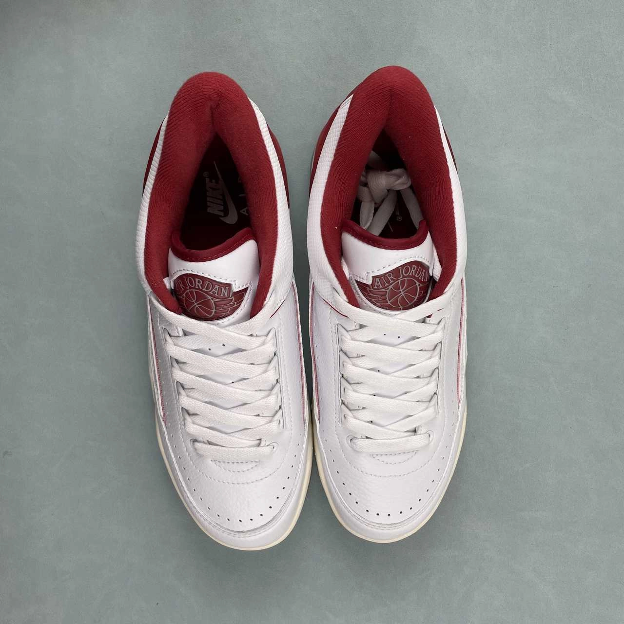 Air Jordan 2 3 White Varsity Red Sail Cement Grey FD0383-161 Foot Friendly