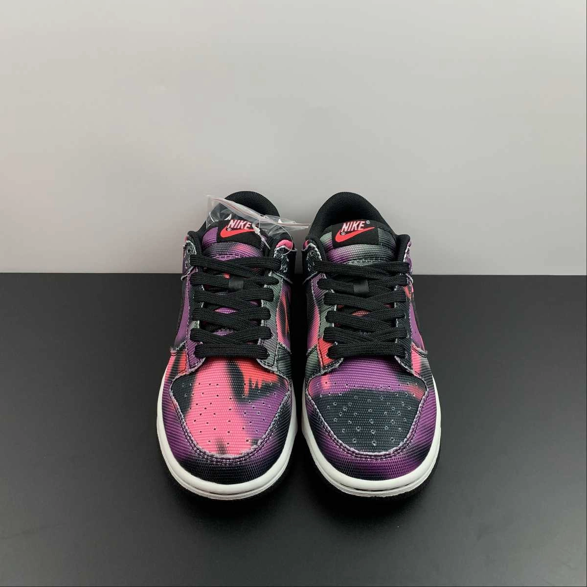 Lateral Stability anti slip grip SB Dunk Low Graffiti Pink Purple Black DM0108-002