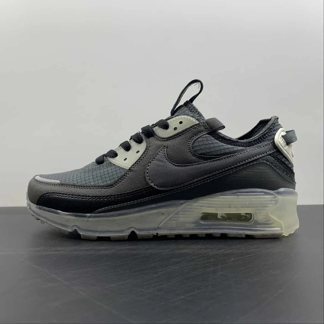 Air Max 90 Terrascape Black Lime Ice Anthracite Dark Gray DH2973-001 AdjustableLaces Amateur athletes