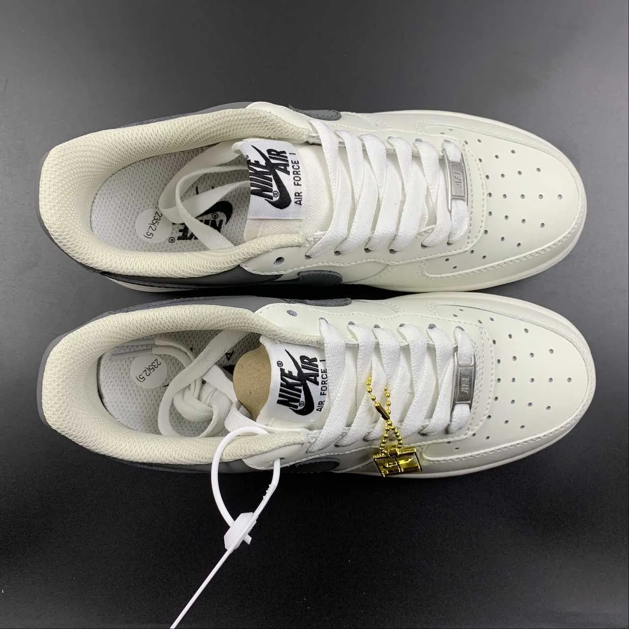 Anti Fatigue Flower Jog Air Force 1 07 Low Beige Dark Grey Black DB3301 022