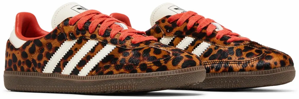 Adidas Samba OG Preloved Red Leopard W Bus stop Quick   Dry