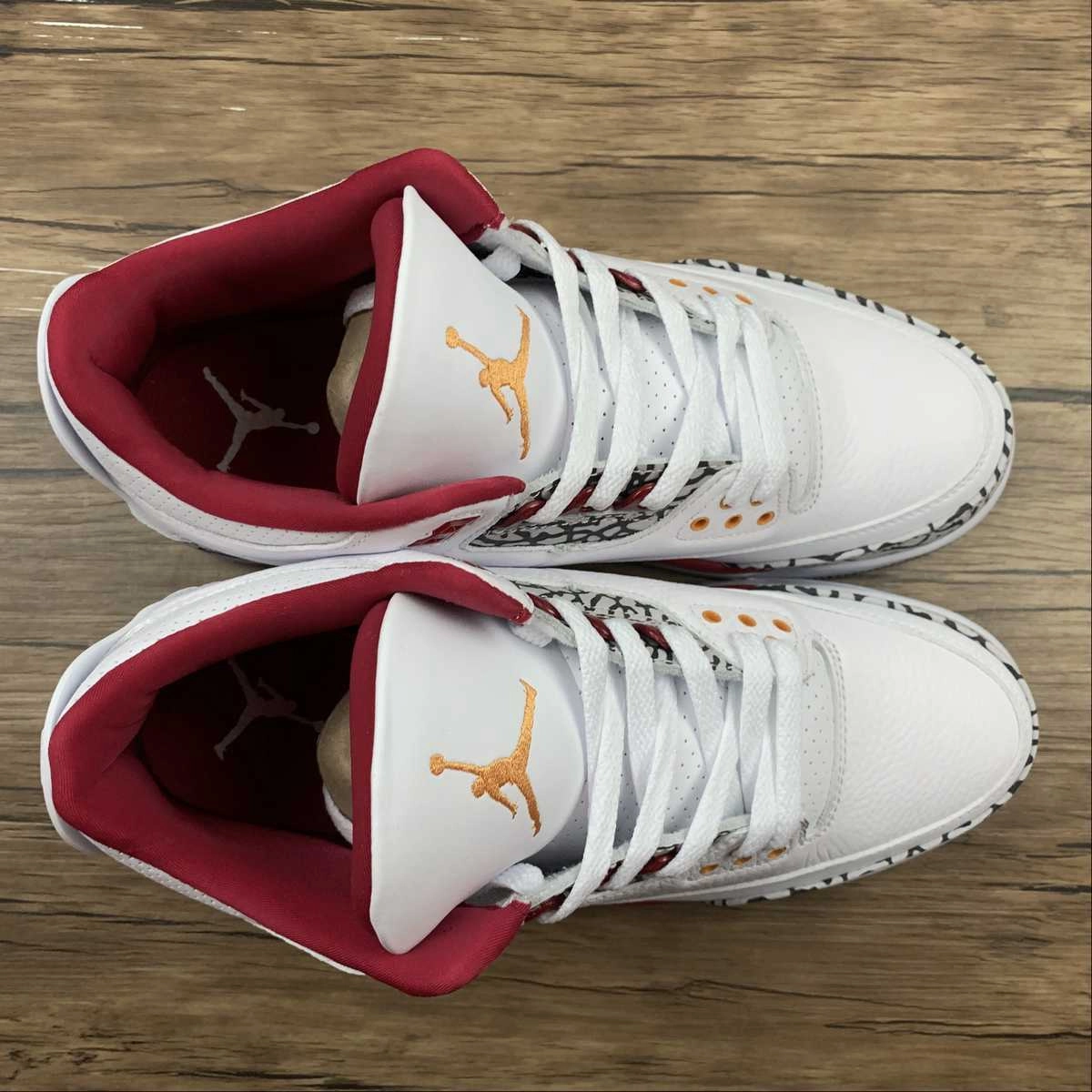 Air Jordan 3 Retro ??Cardinal Red?? White Light Curry-Cardinal Red-Cement 8532-126 Refresh Walk