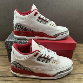 Air Jordan 3 Retro ??Cardinal Red?? White Light Curry-Cardinal Red-Cement 8532-126 Canvas Soft