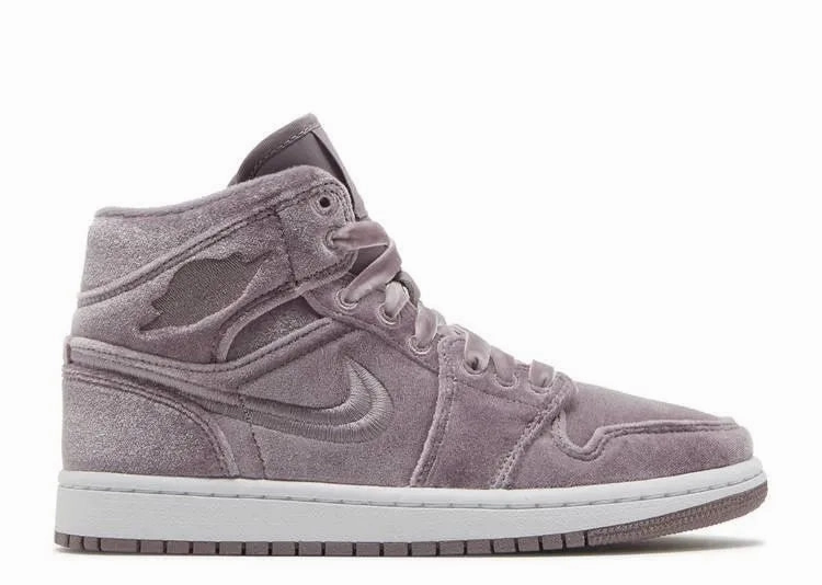 Mesh Upper Air Jordan 1 Mid Purple Velvet (W)