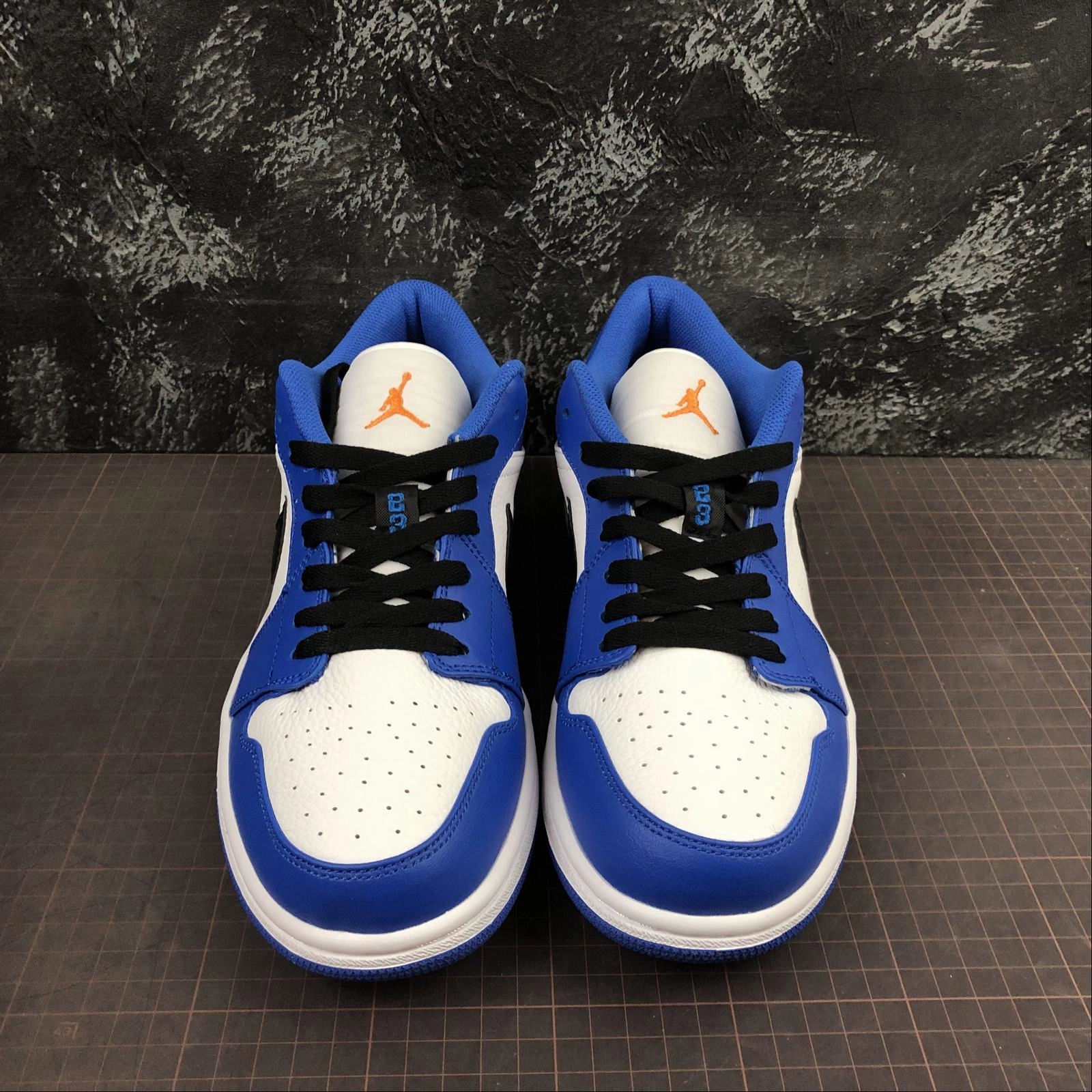 Air Jordan 1 Low Hyper Royal Orange Peel-White 553558-401 Urban Inspired