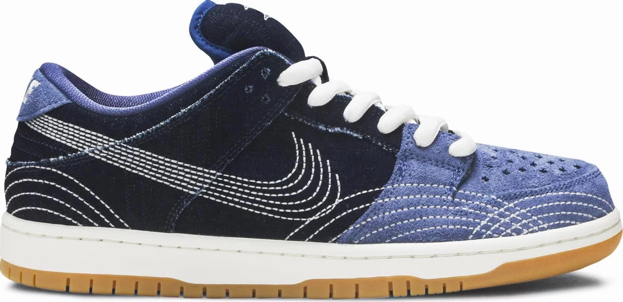 Retro-inspired silhouette Nike Dunk Low SB Sashiko