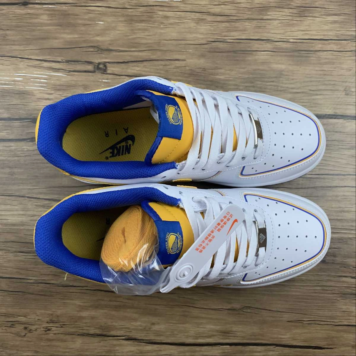 Air Force 1 07 Low Curry White Blue Yellow BS8856-115 Weather Ready Weekend Mood
