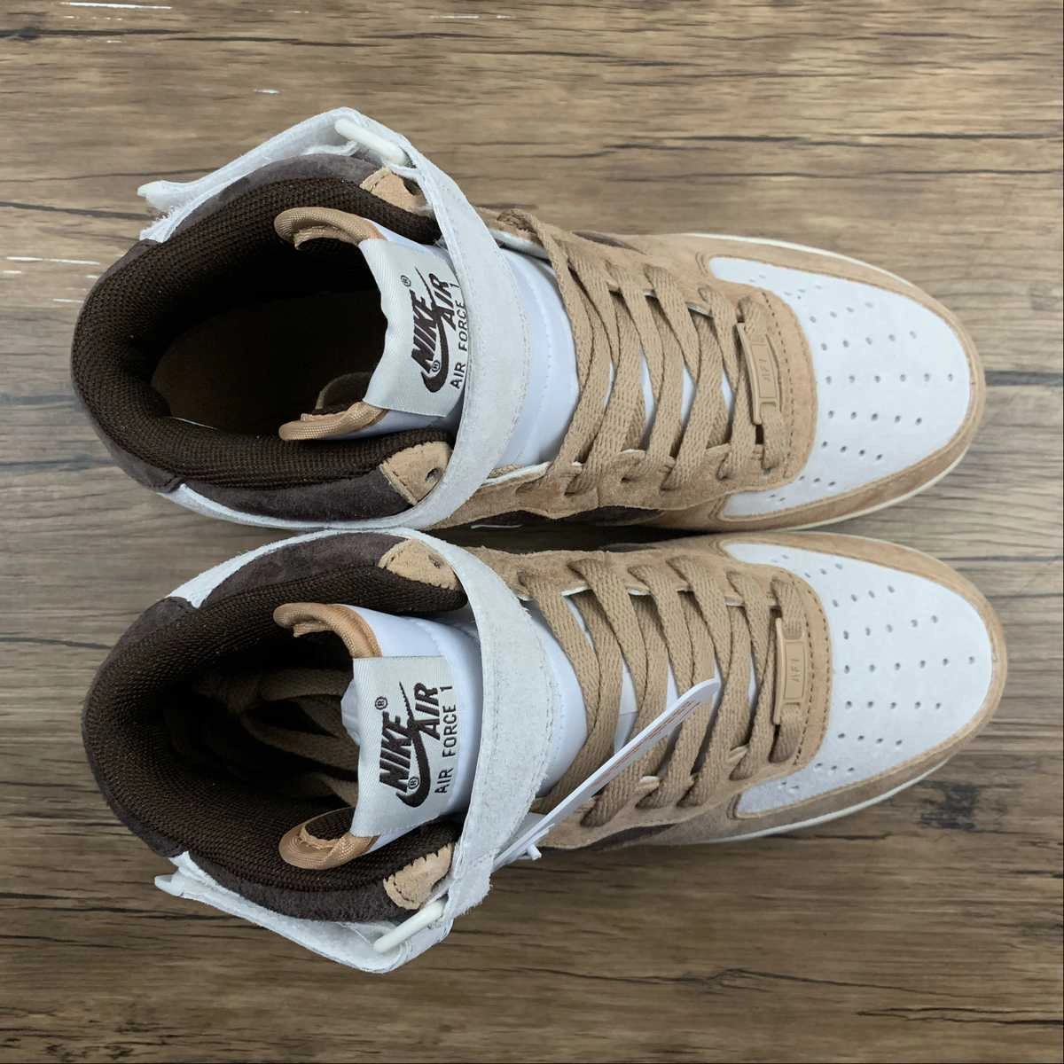 Air Force 1 07 Mid Brown White Coffee AL6896-556 Outdoor Ready Lake Step