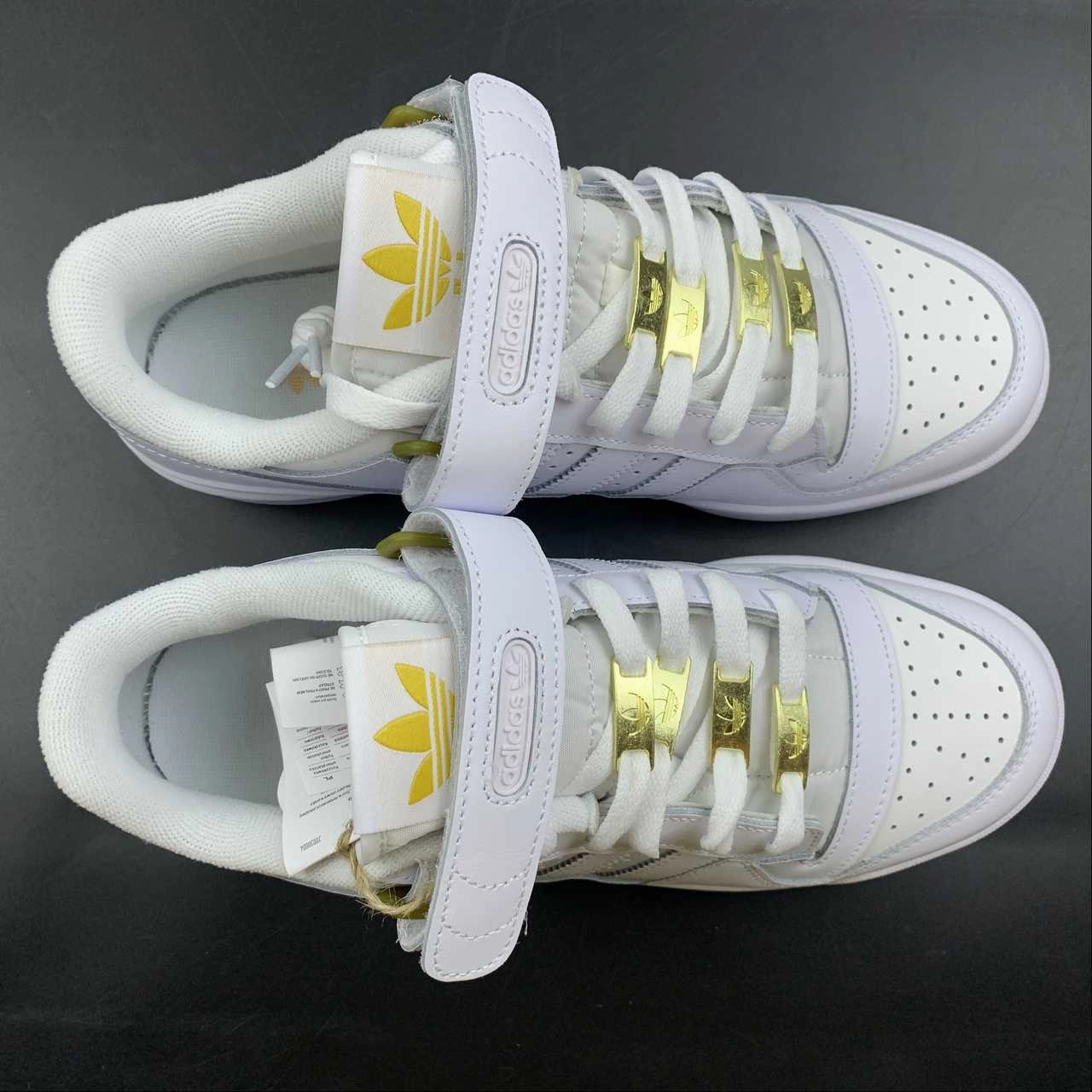 Adidas Forum 84 Low White Gold Leather GZ6379 Easy performance