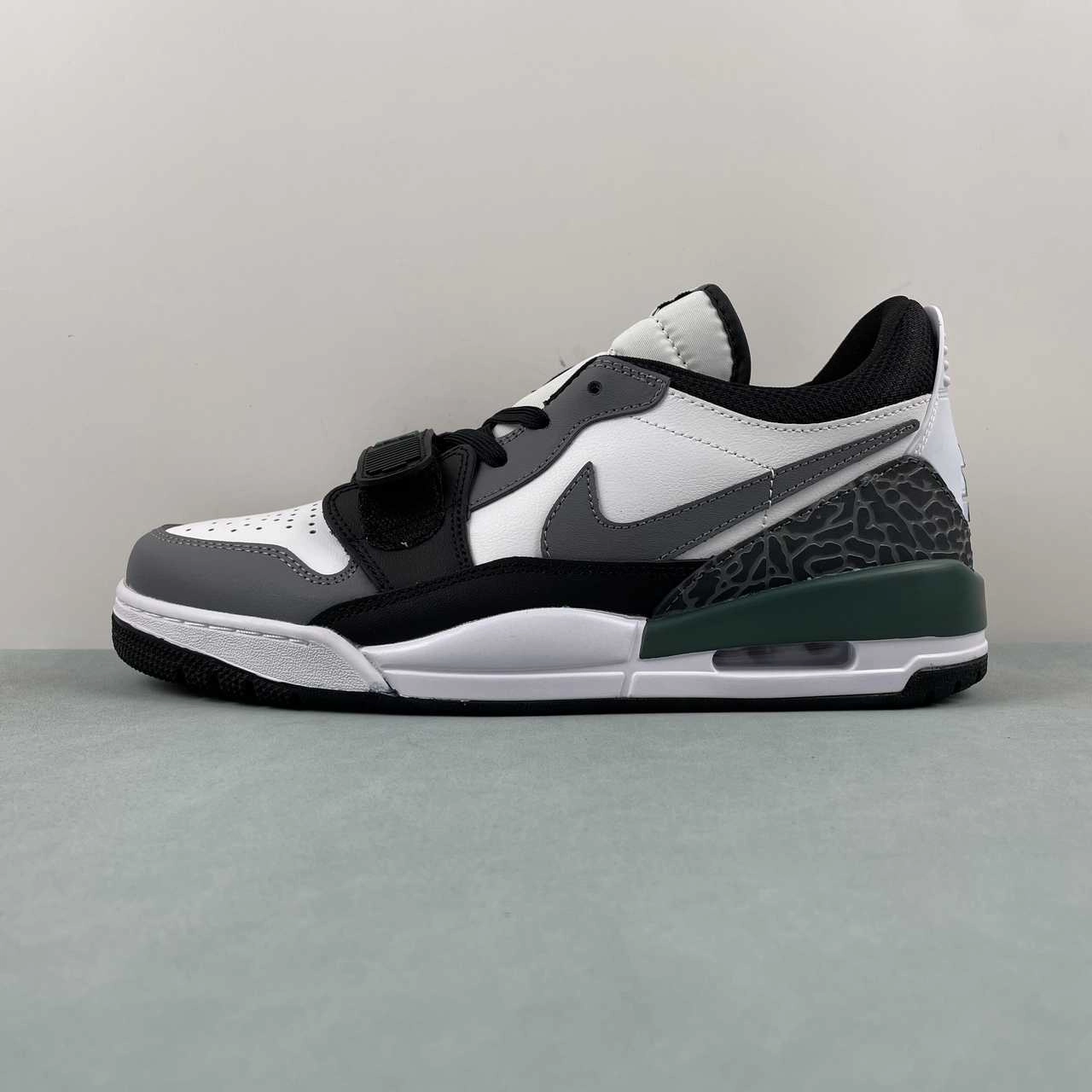 Air Jordan Legacy 312 Low White Black Cool Gray Oxidized Green CD7069-131 Modern Style Lace   Up