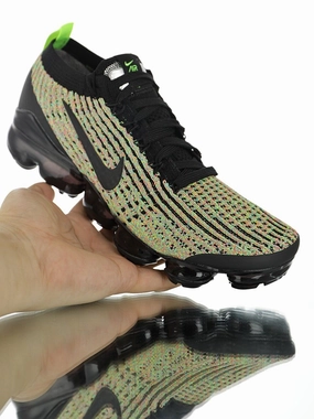Walking Comfort Air VaporMax Flyknit 3.0 Rainbow Powder Green Black