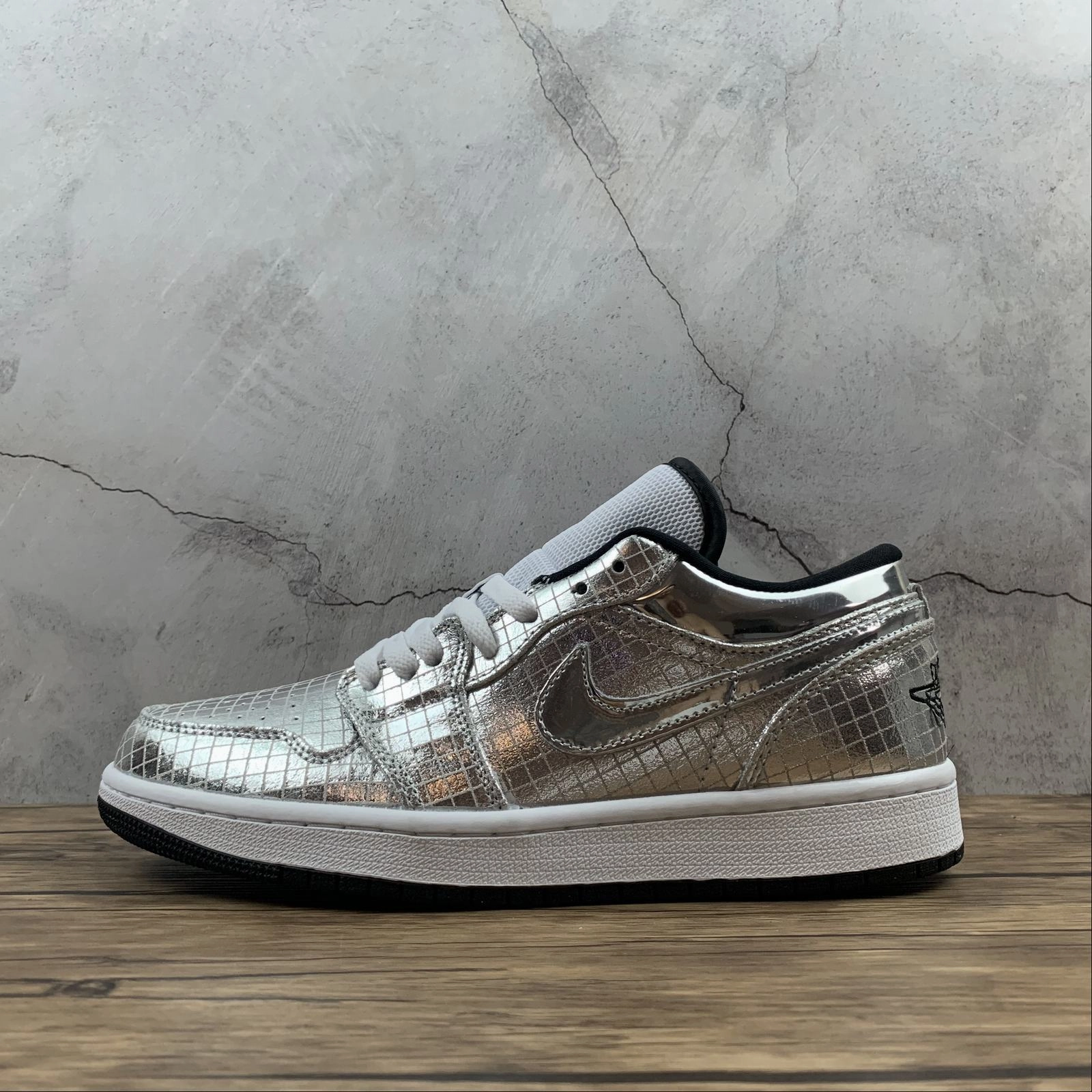 Good resilience Performance Daily Air Jordan 1 Low White Lattice Silver 553558-001
